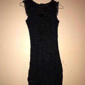 Black lace dress